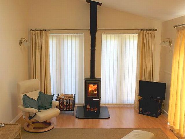 Phoenix Firewren tall with twin wall flue by Fotheringhay Woodburners