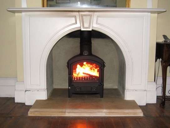 Town and Country Fires Whisperdale ready for use after service by Fotheringhay Woodburners