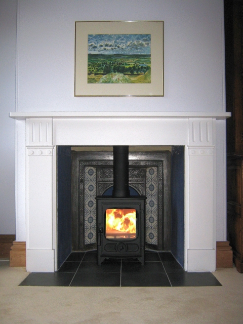 New efficient Charnwood Country 4 multifuel stove installed