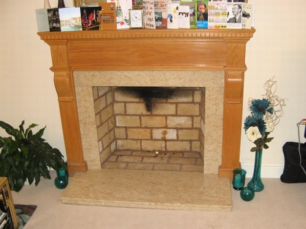 Old gas fire has been removed