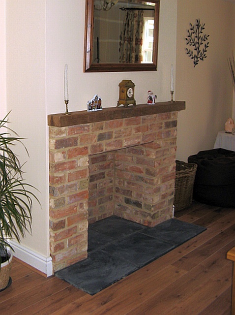 New fireplace aperture and fireplace built by Fotheringhay Woodburners