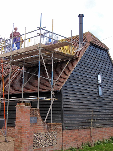 Twin wall insulated stainless steel system chimney and lead slate installed by Fotheringhay Woodburners