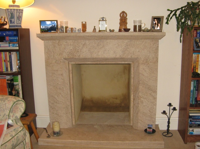 Fireplace alterations completed and new render finish has been applied by Fotheringhay Woodburners recommended builder.