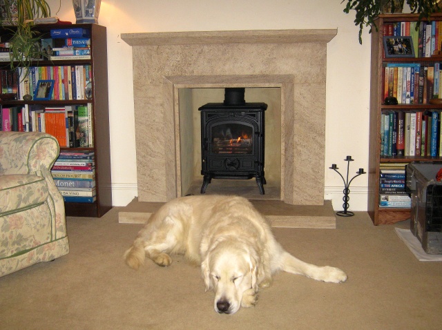 New efficient Franco-Belge Belfort stove fitted with new chimney liner by Fotheringhay Woodburners HETAS engineer