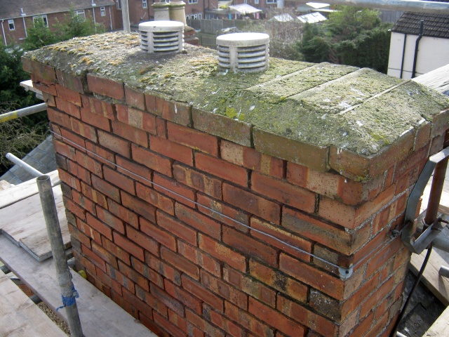 Chimney masonry will be repointed and repaired by Fotheringhay Woodnburners' recommended builder