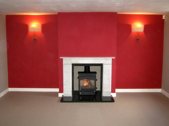 Efficient Woodwarm Fireview 5kW multifuel stove installed by HETAS engineer