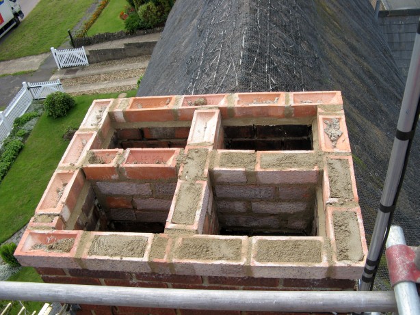 Brickwork repaired by Fotheringhay Woodburners engineer