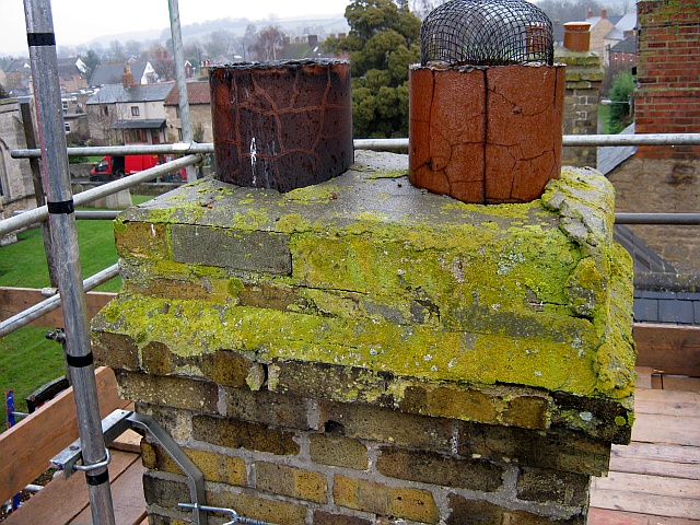 External chimney stack in poor condition